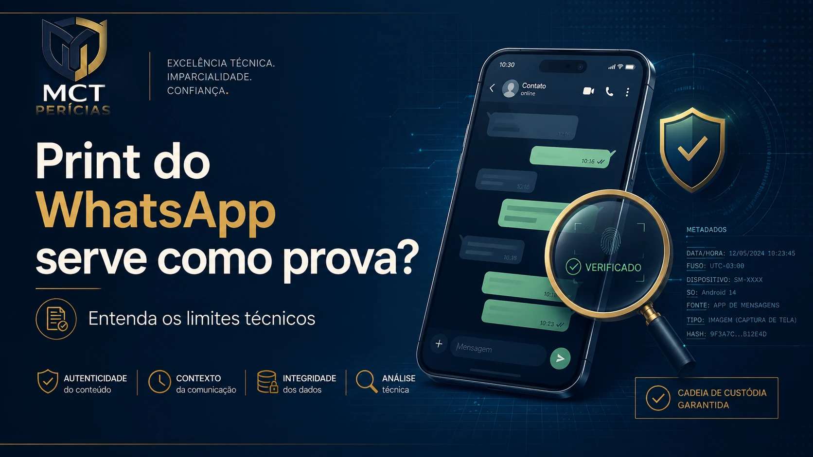 Capa do artigo Print do WhatsApp serve como prova? Entenda os limites técnicos