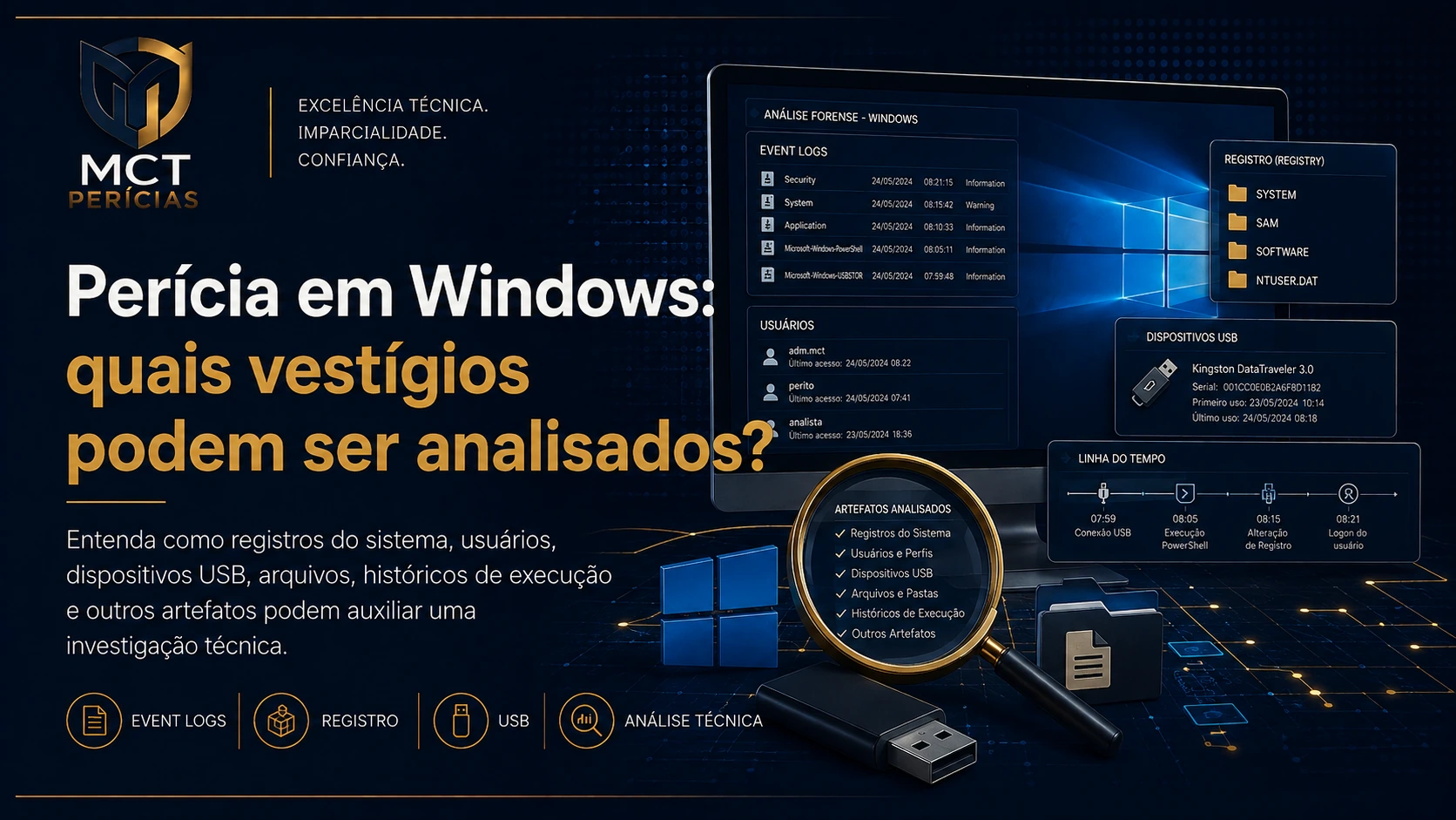 Capa do artigo Perícia em Windows: quais vestígios podem ser analisados?